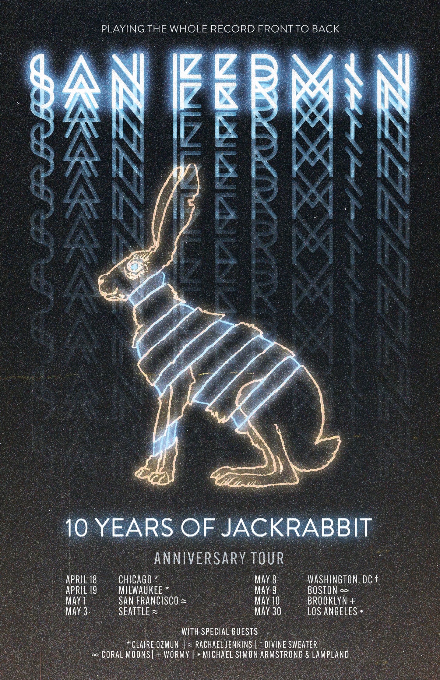 POSTER // Jackrabbit Anniversary Tour Poster