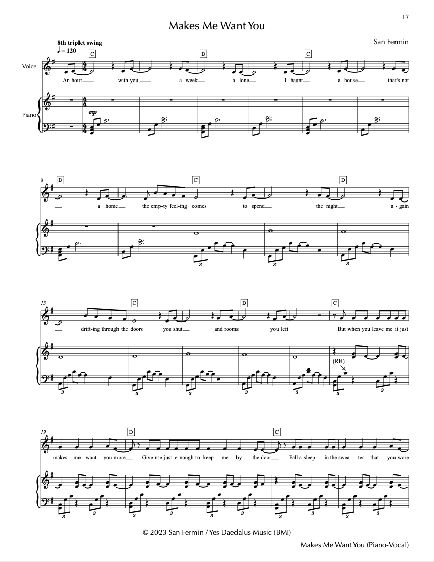 SHEET MUSIC // Arms Album Songbook (PDF edition)